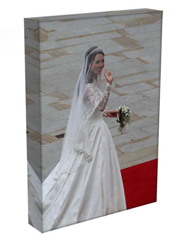 Prince William and Kate Kate the bride arrives at the Abbey Canvas Print or Poster - Canvas Art Rocks - 3