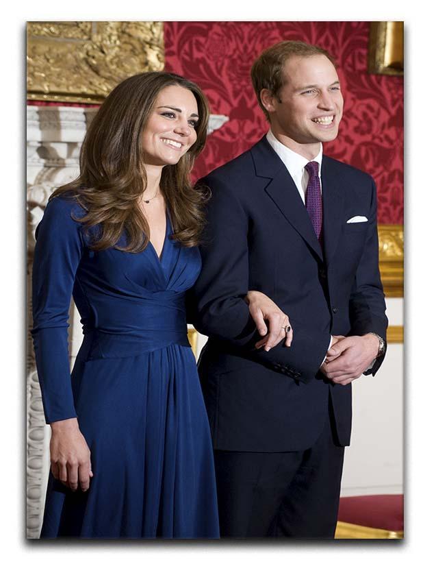 Prince William and Kate announcing their engagement Canvas Print or Poster  - Canvas Art Rocks - 1