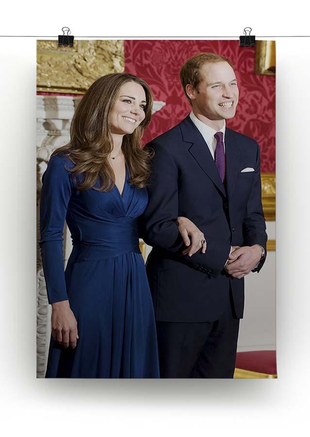 Prince William and Kate announcing their engagement Canvas Print or Poster - Canvas Art Rocks - 2