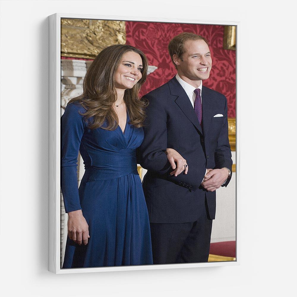 Prince William and Kate announcing their engagement HD Metal Print