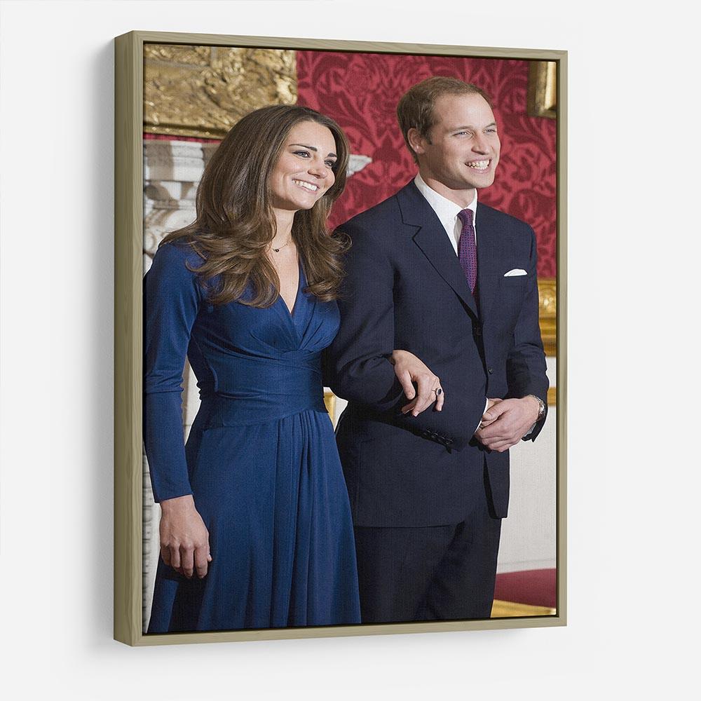 Prince William and Kate announcing their engagement HD Metal Print