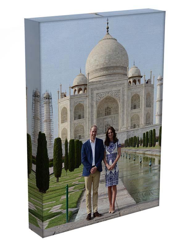 Prince William and Kate at the Taj Mahal India Canvas Print or Poster - Canvas Art Rocks - 3