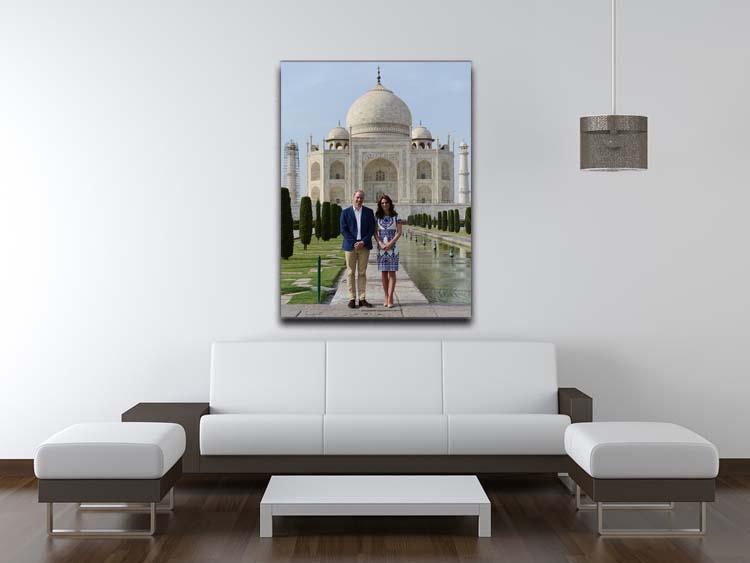 Prince William and Kate at the Taj Mahal India Canvas Print or Poster - Canvas Art Rocks - 4