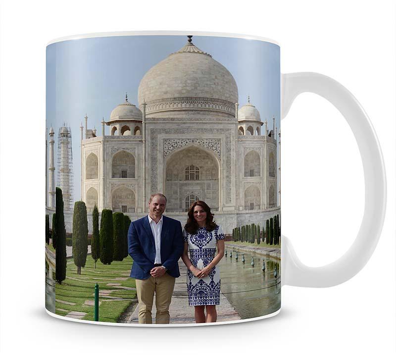 Prince William and Kate at the Taj Mahal India Mug - Canvas Art Rocks - 1