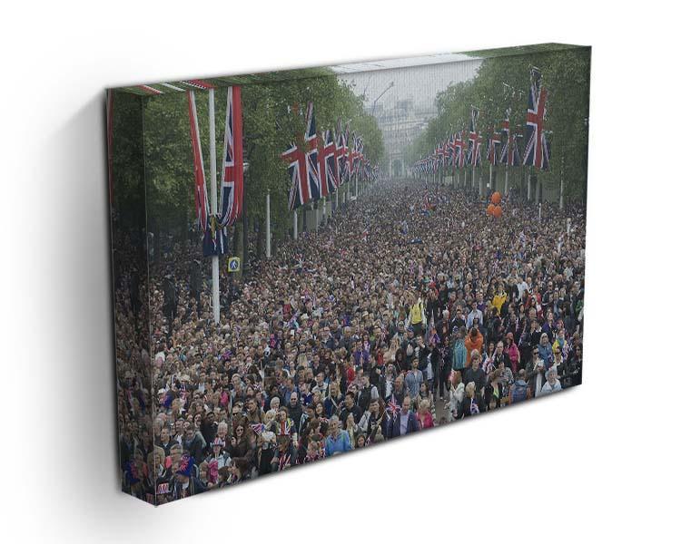 Prince William and Kate crowds for their wedding on The Mall Canvas Print or Poster - Canvas Art Rocks - 3