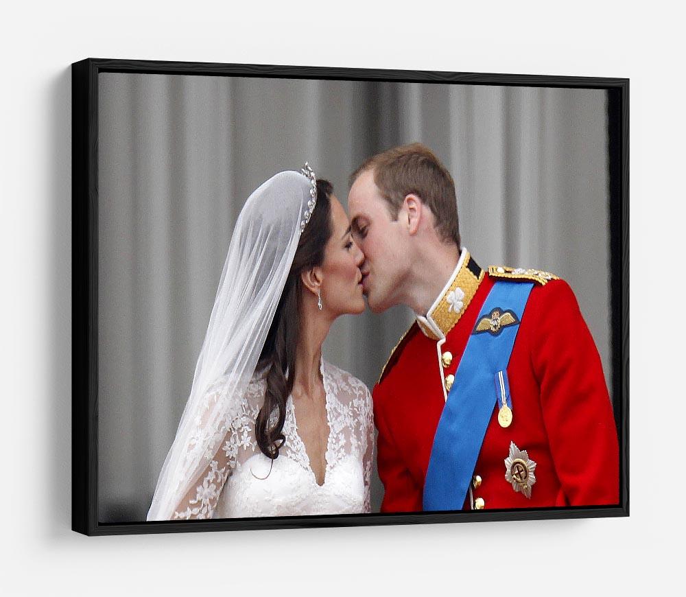 Prince William and Kate sharing a wedding kiss HD Metal Print