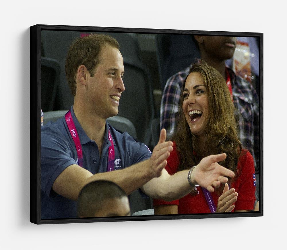Prince William and Kate watching cycling at the 2012 Olympics HD Metal Print