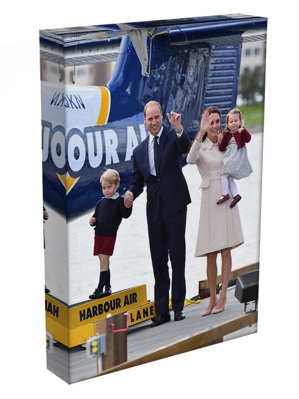 Prince William and Kate with George and Charlotte in Canada Canvas Print or Poster - Canvas Art Rocks - 3