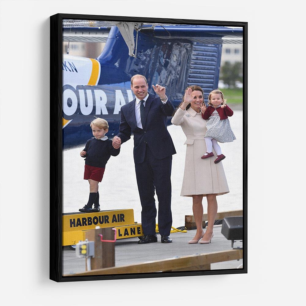 Prince William and Kate with George and Charlotte in Canada HD Metal Print