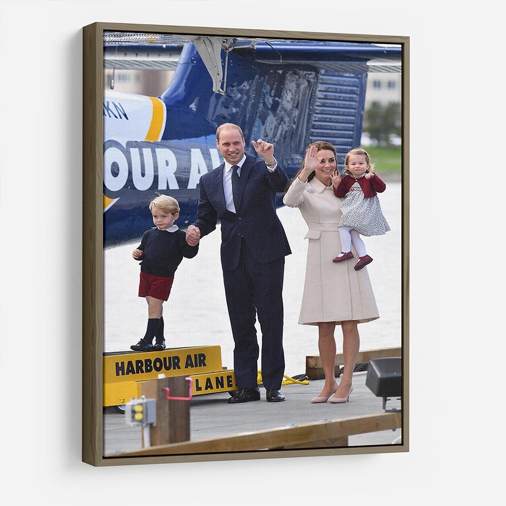 Prince William and Kate with George and Charlotte in Canada HD Metal Print