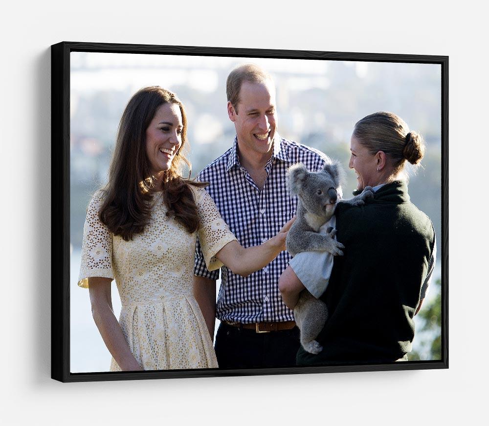 Prince William and Kate with a koala bear in Sydney Australia HD Metal Print