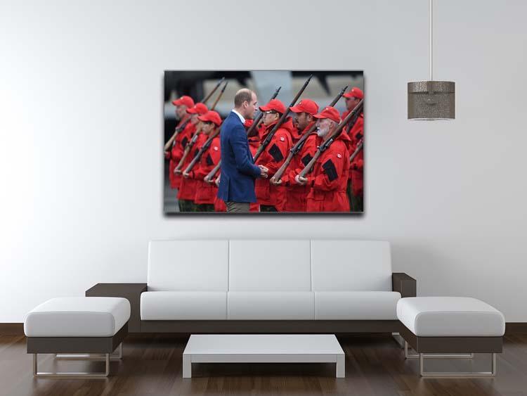 Prince William greeted by Canadian Rangers on Canadian tour Canvas Print or Poster - Canvas Art Rocks - 4