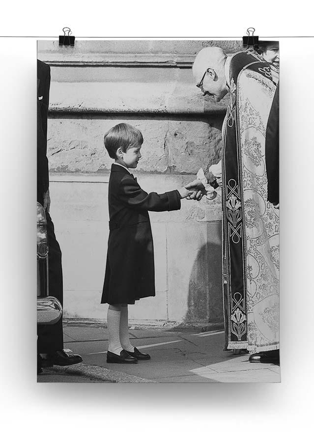 Prince William greeting the Dean of St Georges Chapel Canvas Print or Poster - Canvas Art Rocks - 2