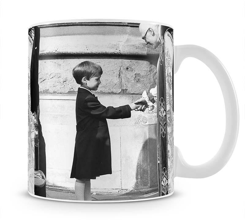 Prince William greeting the Dean of St Georges Chapel Mug - Canvas Art Rocks - 1