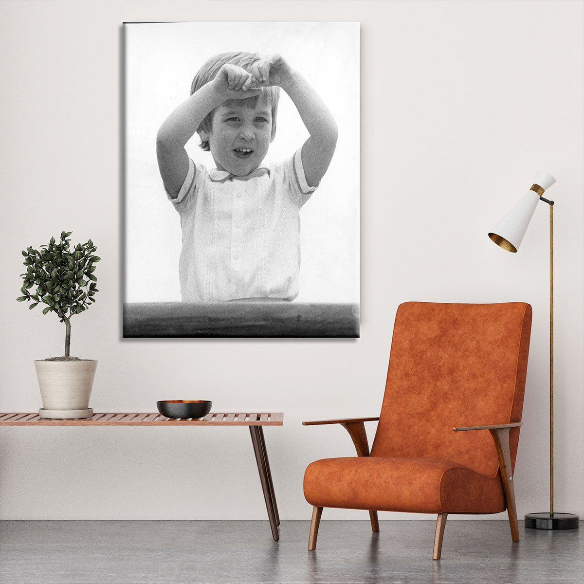 Prince William happily aboard the Royal Yacht Canvas Print or Poster