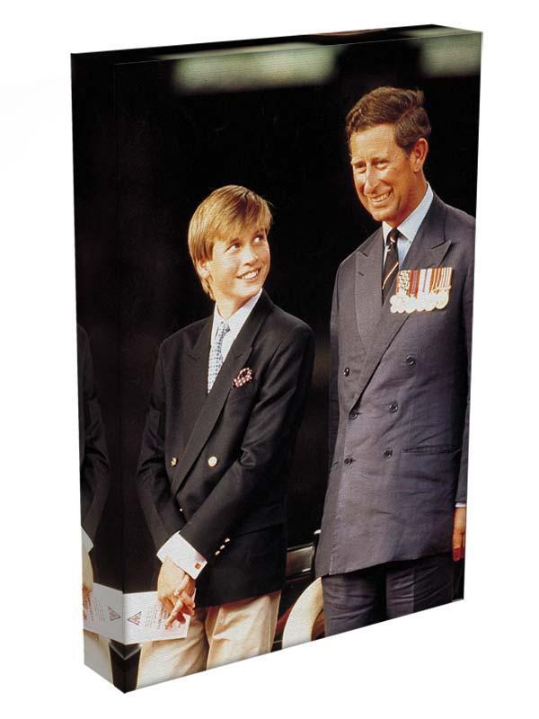 Prince William with Prince Charles at a VJ Parade Canvas Print or Poster - Canvas Art Rocks - 3