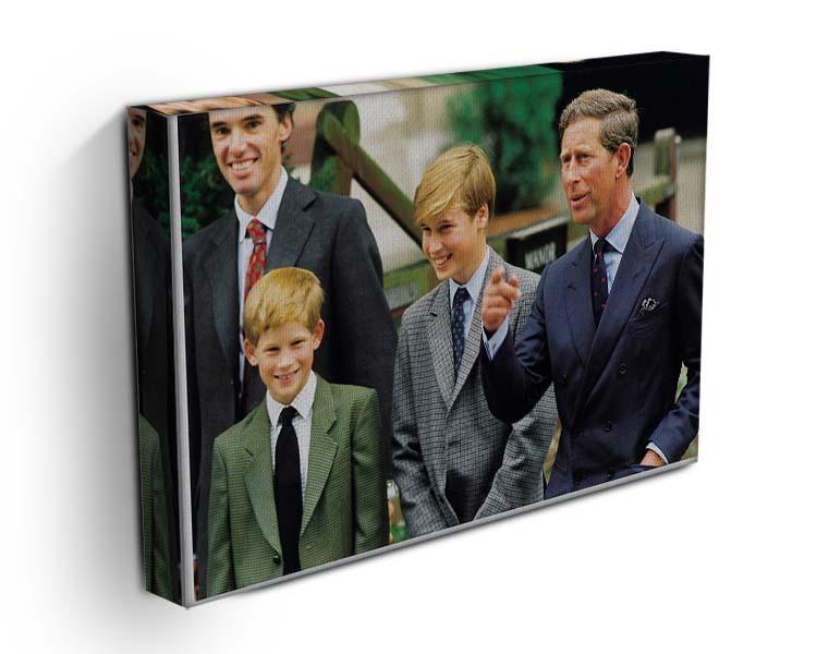 Prince Williams first day at Eton with Prince Charles Canvas Print or Poster - Canvas Art Rocks - 3