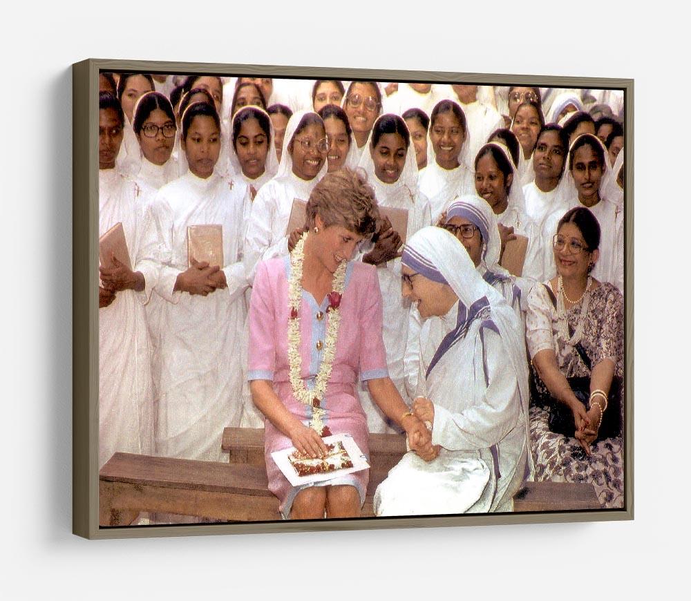 Princes Diana with Mother Theresa in Calcutta India HD Metal Print