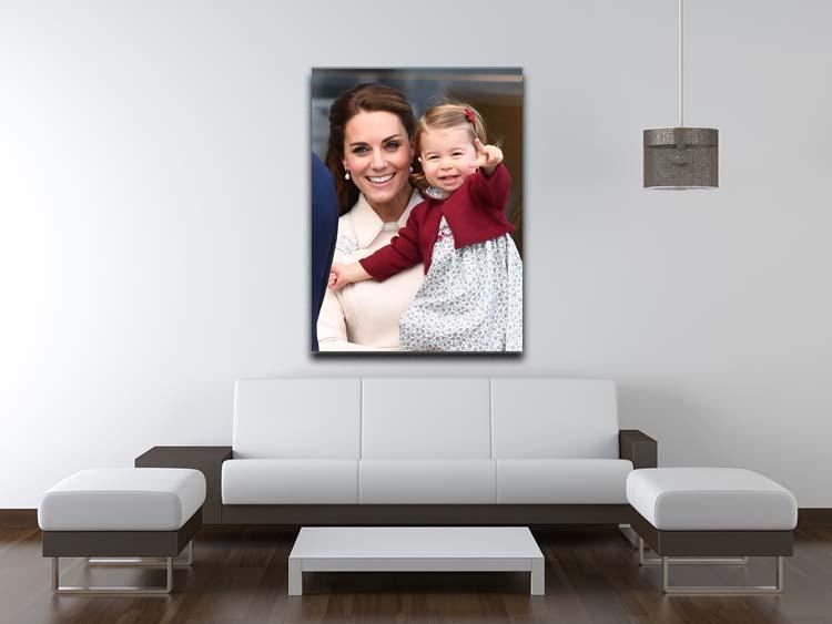 Princess Charlotte held by her mother Kate Canvas Print or Poster - Canvas Art Rocks - 4