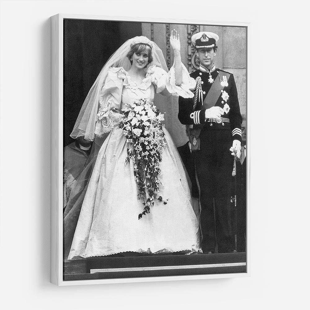 Princess Diana and Prince Charles at their wedding St Pauls HD Metal Print