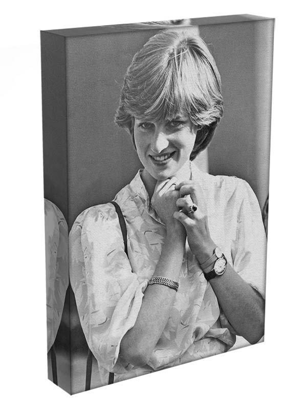 Princess Diana applauding Prince Charles playing polo Canvas Print or Poster - Canvas Art Rocks - 3