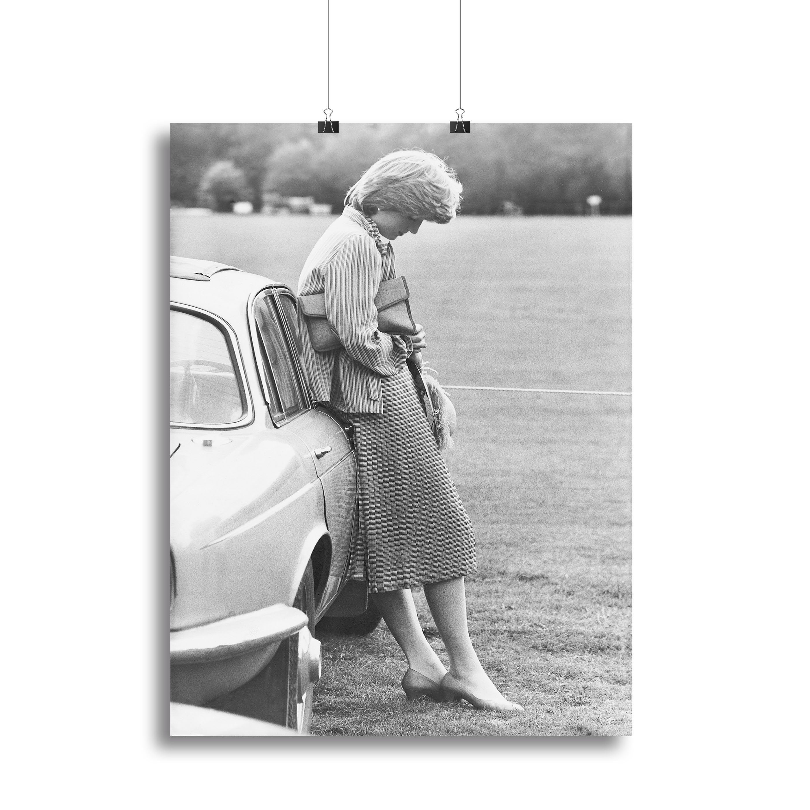 Princess Diana at a polo match Canvas Print or Poster