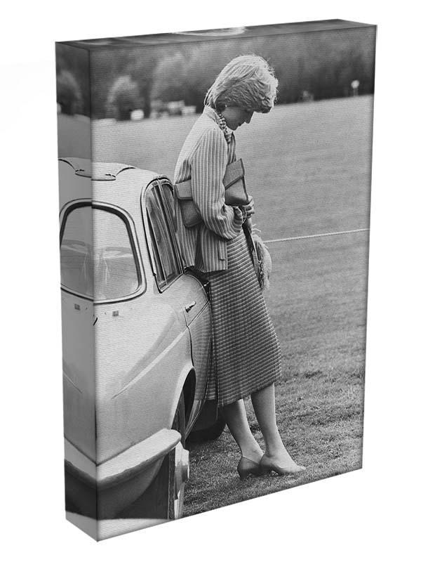 Princess Diana at a polo match Canvas Print or Poster - Canvas Art Rocks - 3