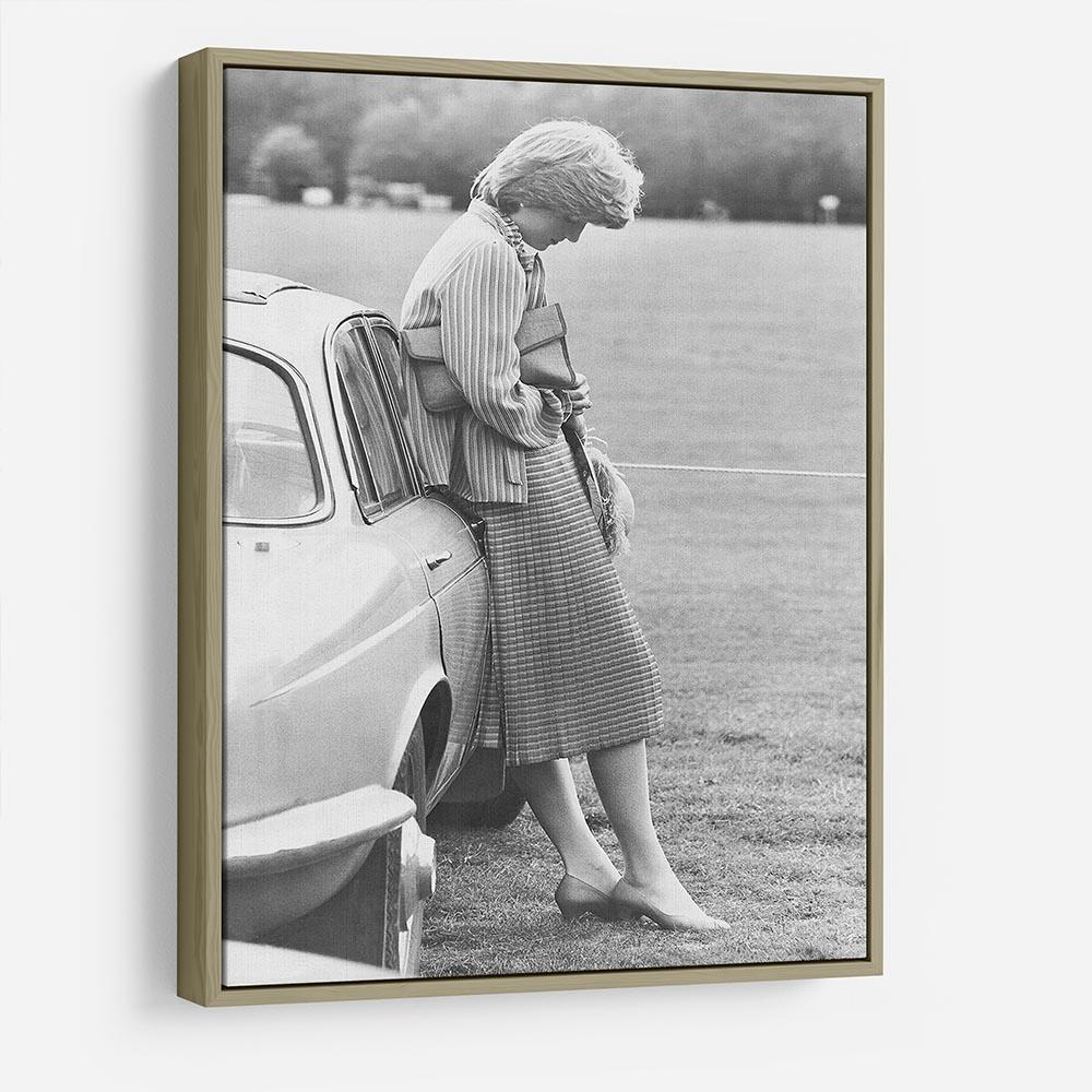 Princess Diana at a polo match HD Metal Print