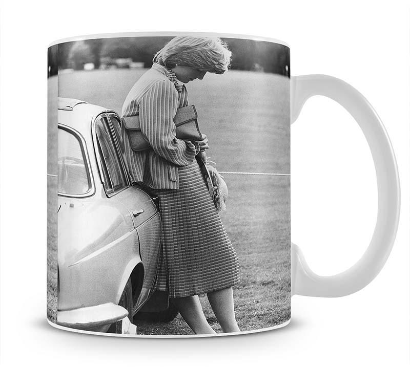 Princess Diana at a polo match Mug - Canvas Art Rocks - 1