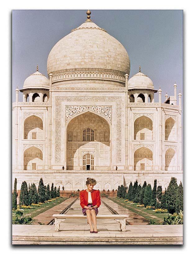 Princess Diana at the Taj Mahal in India Canvas Print or Poster  - Canvas Art Rocks - 1