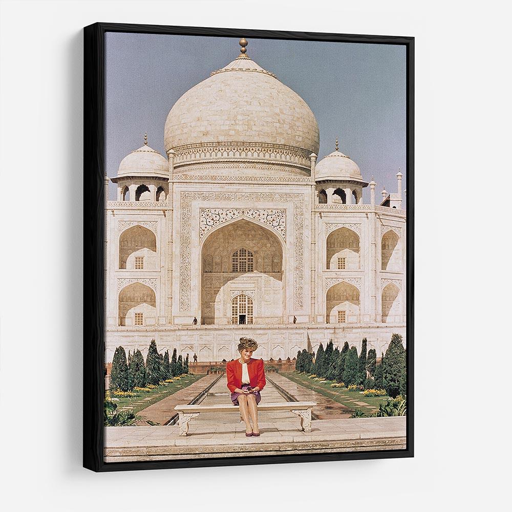Princess Diana at the Taj Mahal in India HD Metal Print