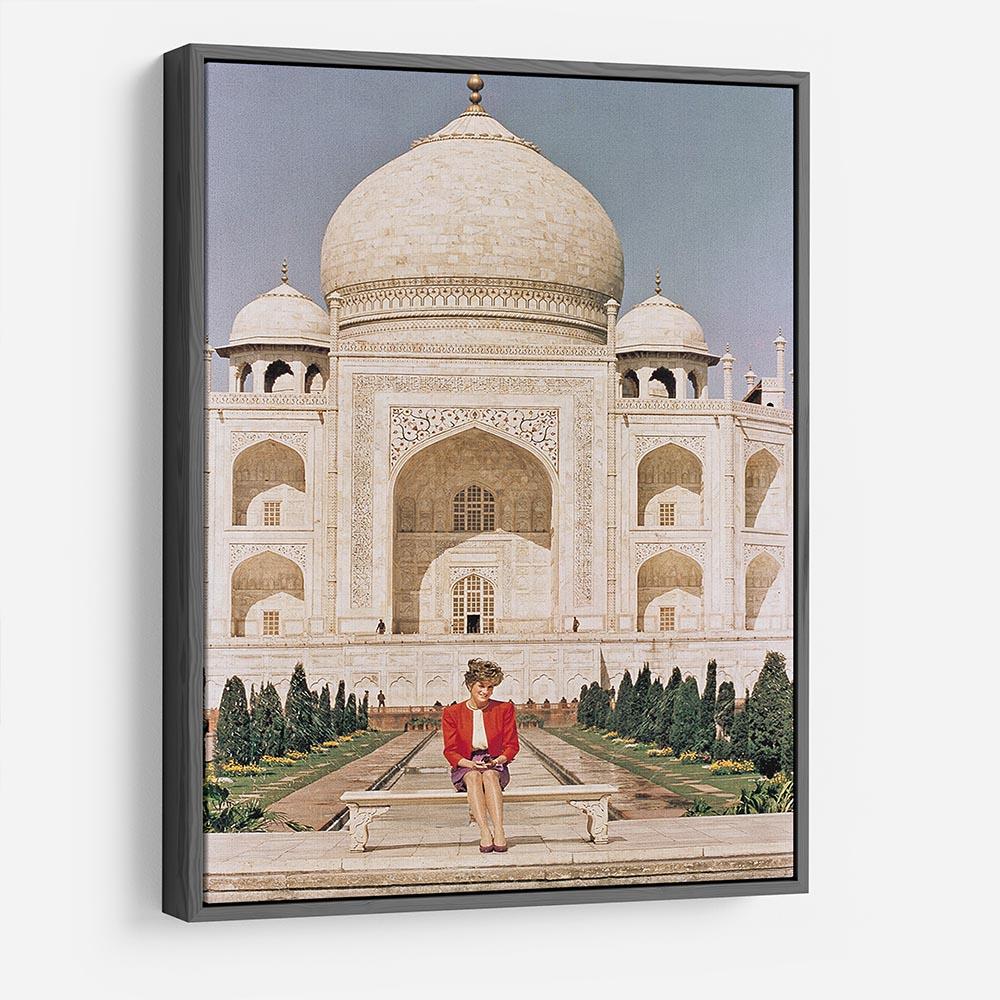Princess Diana at the Taj Mahal in India HD Metal Print