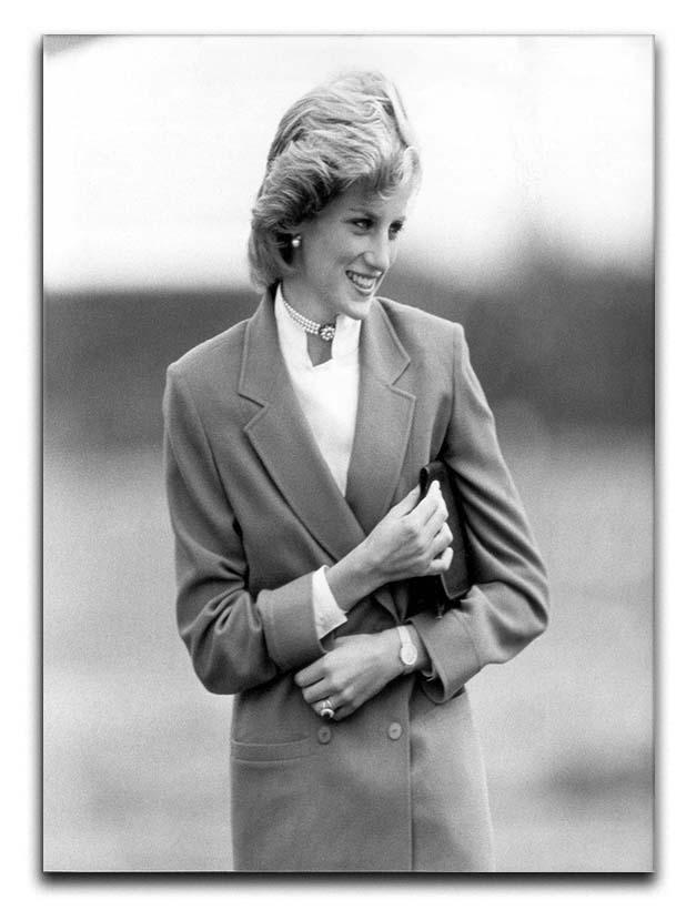Princess Diana in Bedfordshire visiting disabled children Canvas Print or Poster  - Canvas Art Rocks - 1