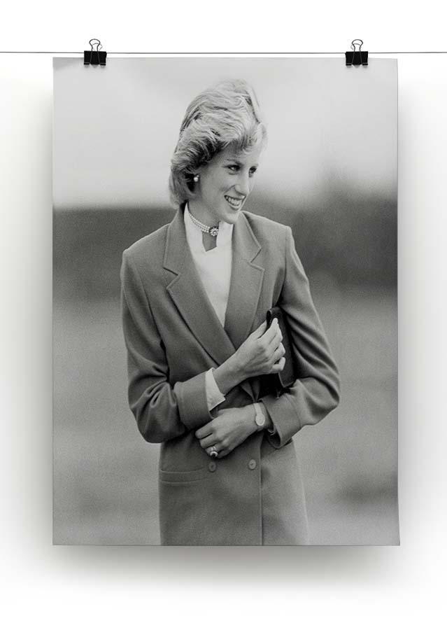 Princess Diana in Bedfordshire visiting disabled children Canvas Print or Poster - Canvas Art Rocks - 2