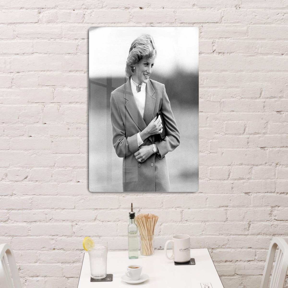 Princess Diana in Bedfordshire visiting disabled children HD Metal Print