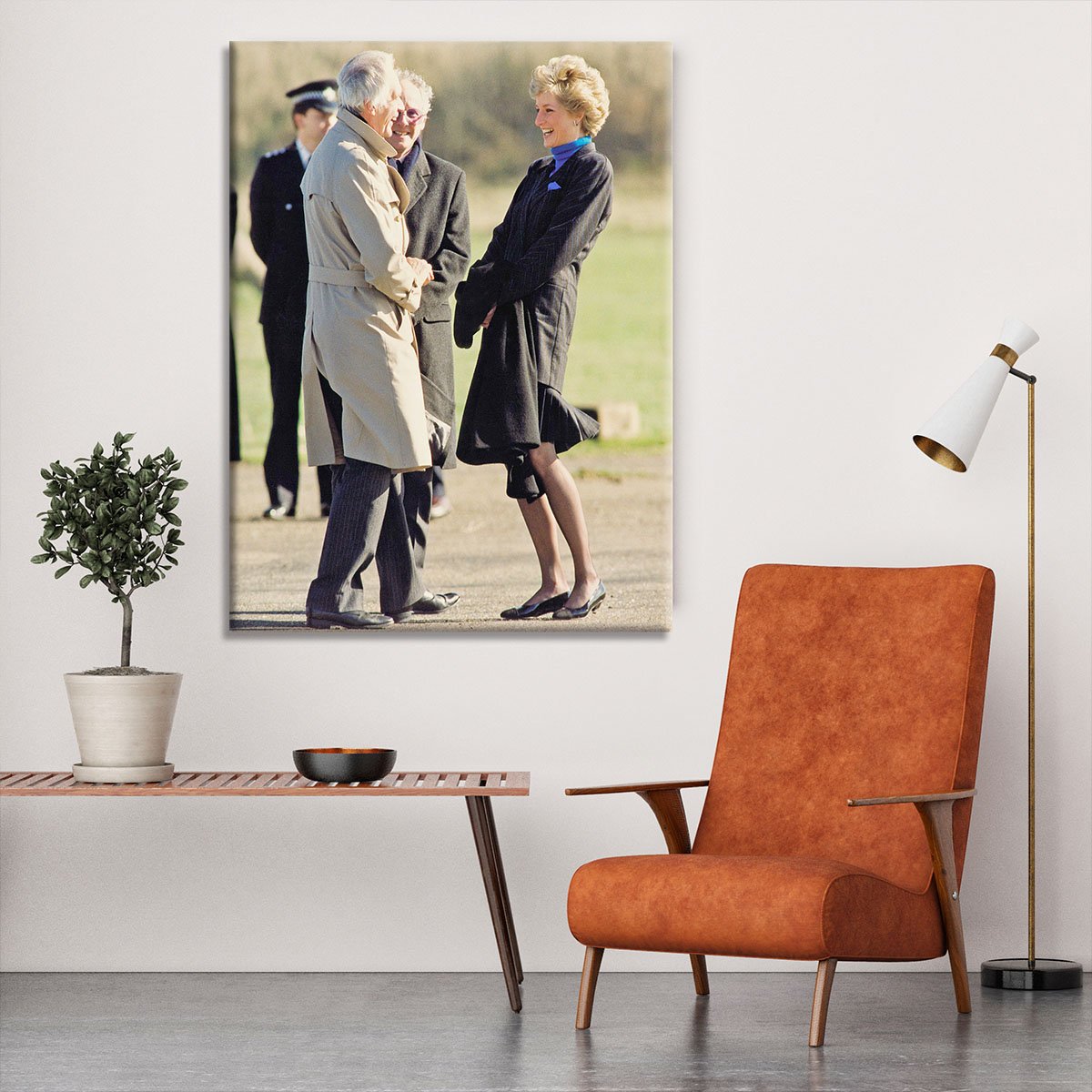 Princess Diana laughing Canvas Print or Poster
