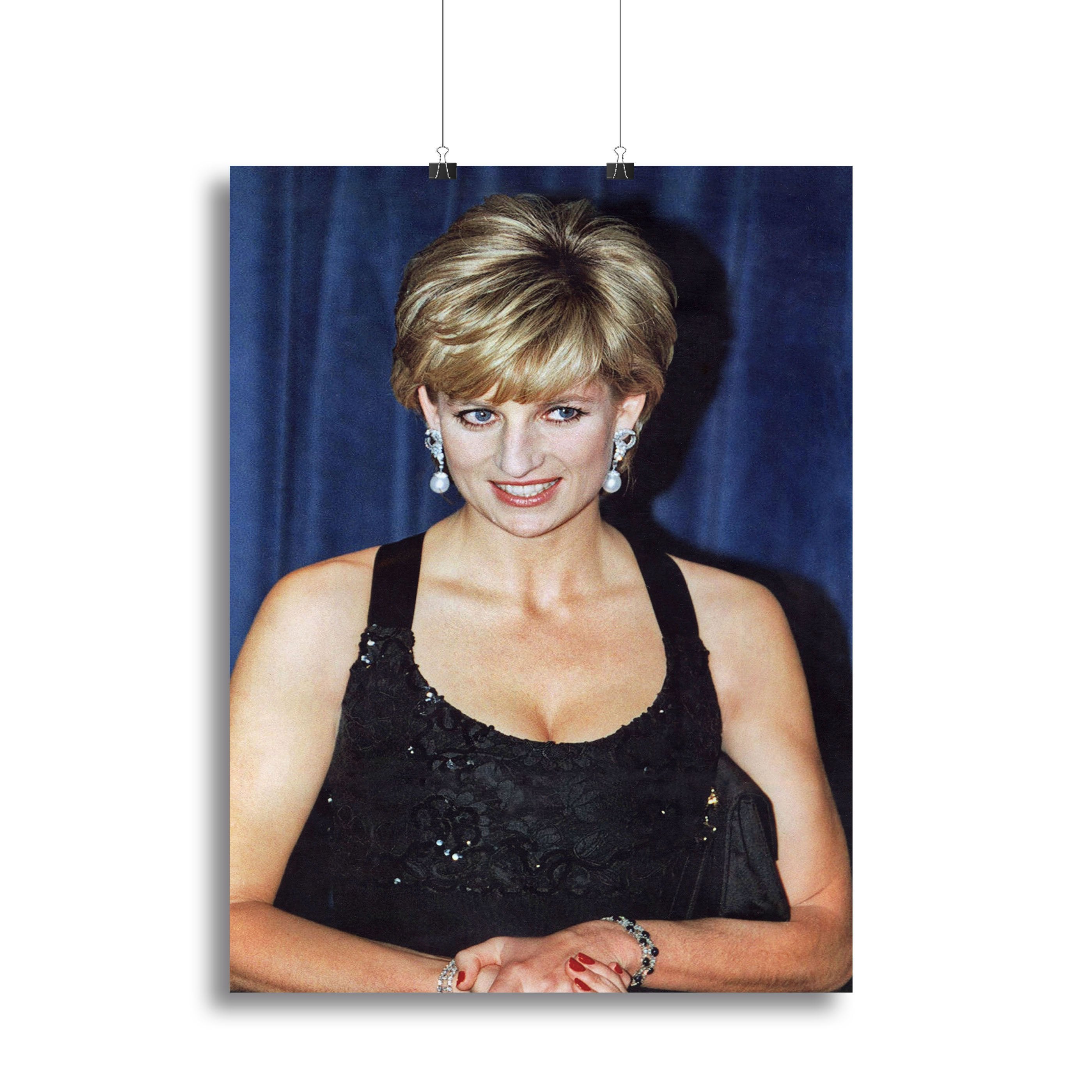 Princess Diana receiving the Humanitarian of the Year award Canvas Print or Poster