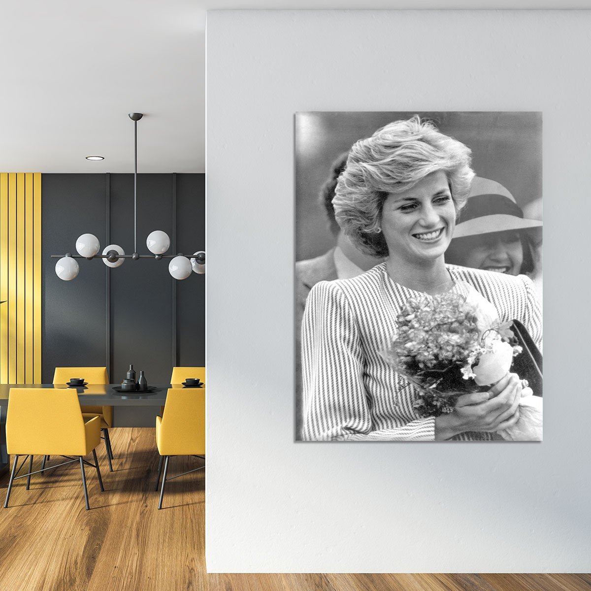 Princess Diana walkabout in Puckapunyal near Melbourne Canvas Print or Poster
