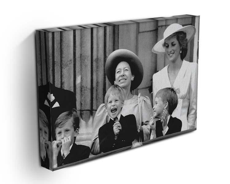 Princess Diana with Prince Harry watching Trooping the Colour Canvas Print or Poster - Canvas Art Rocks - 3