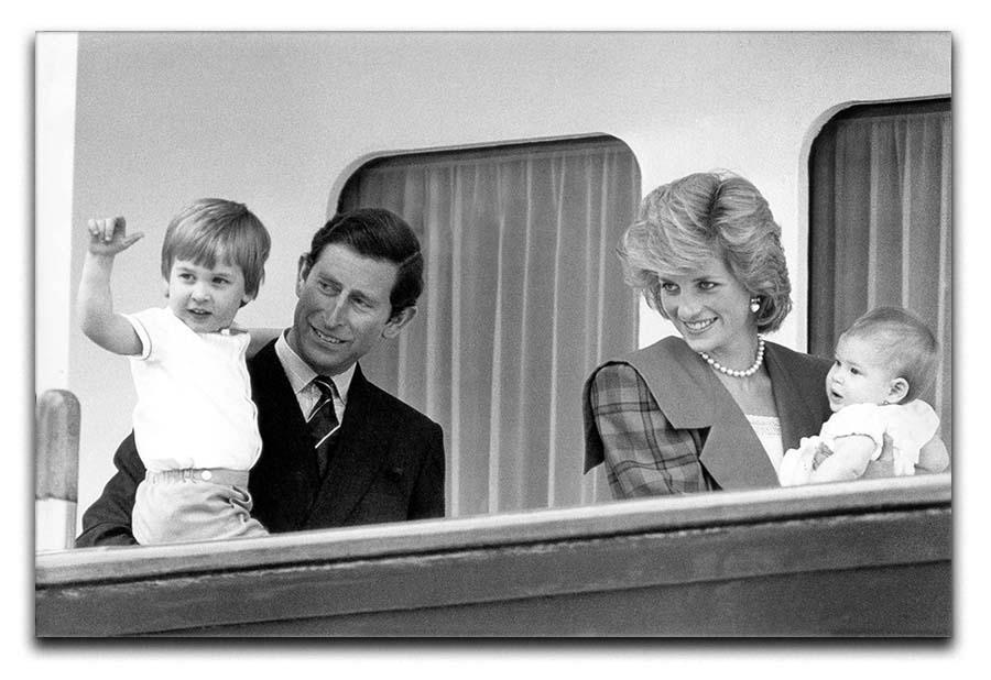 Princess Diana with family aboard the Royal Yacht Britannia Canvas Print or Poster  - Canvas Art Rocks - 1