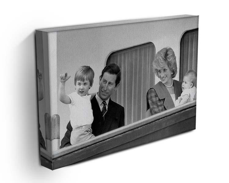 Princess Diana with family aboard the Royal Yacht Britannia Canvas Print or Poster - Canvas Art Rocks - 3