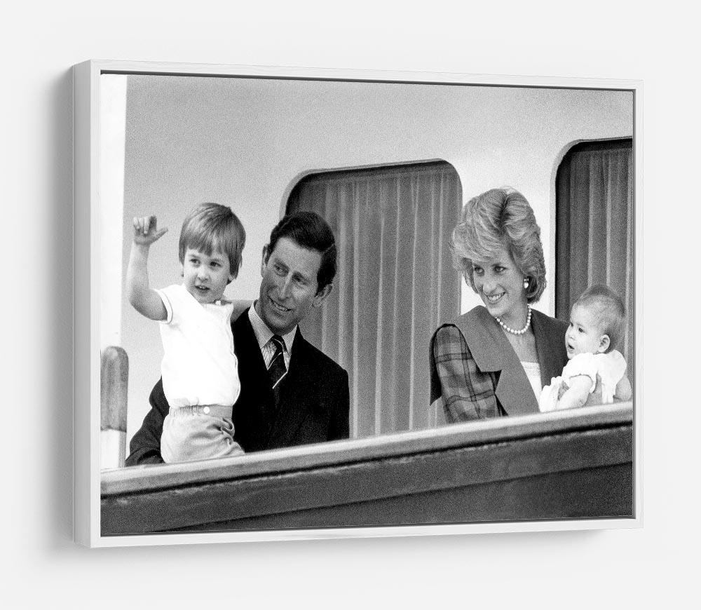 Princess Diana with family aboard the Royal Yacht Britannia HD Metal Print