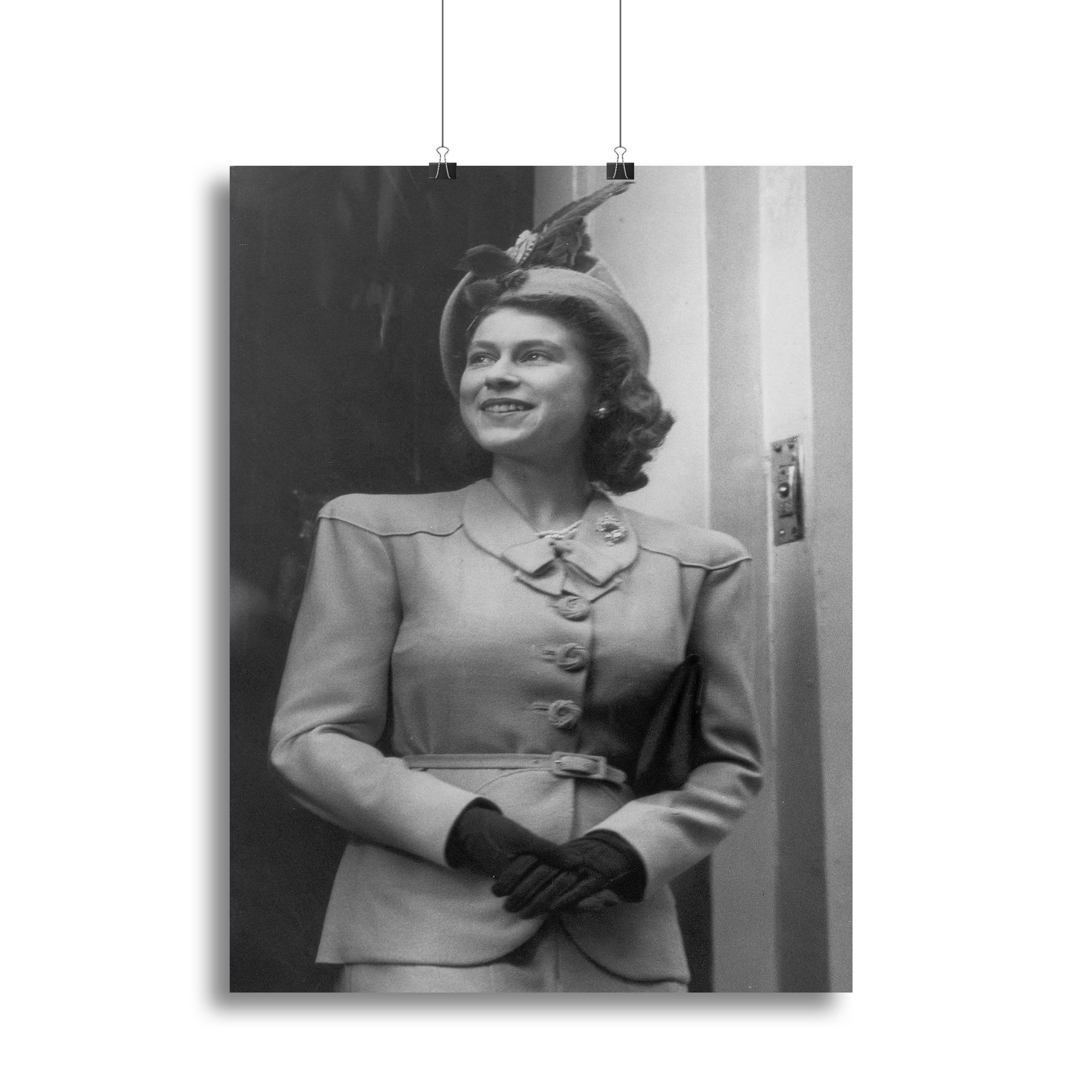 Princess Elizabeth Queen Elizabeth II in London Canvas Print or Poster