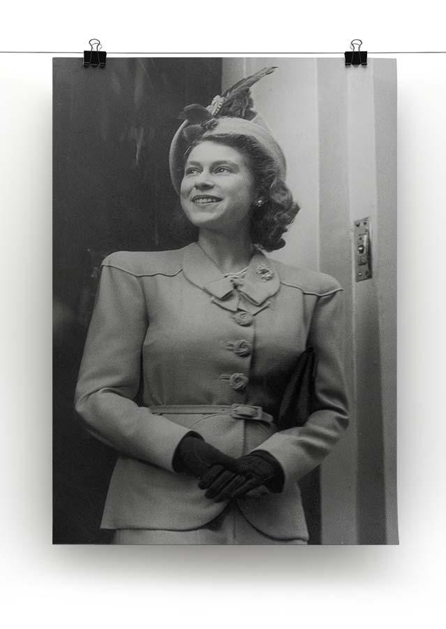 Princess Elizabeth Queen Elizabeth II in London Canvas Print or Poster - Canvas Art Rocks - 2