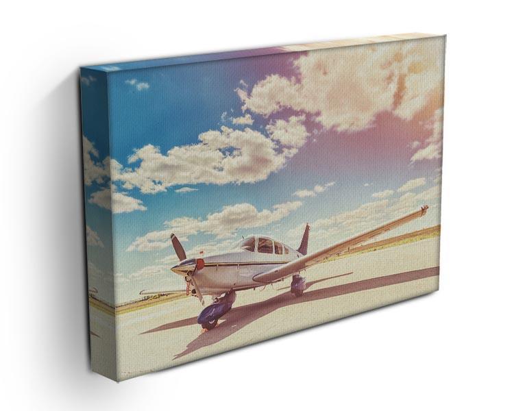 Propeller plane parked Canvas Print or Poster - Canvas Art Rocks - 3