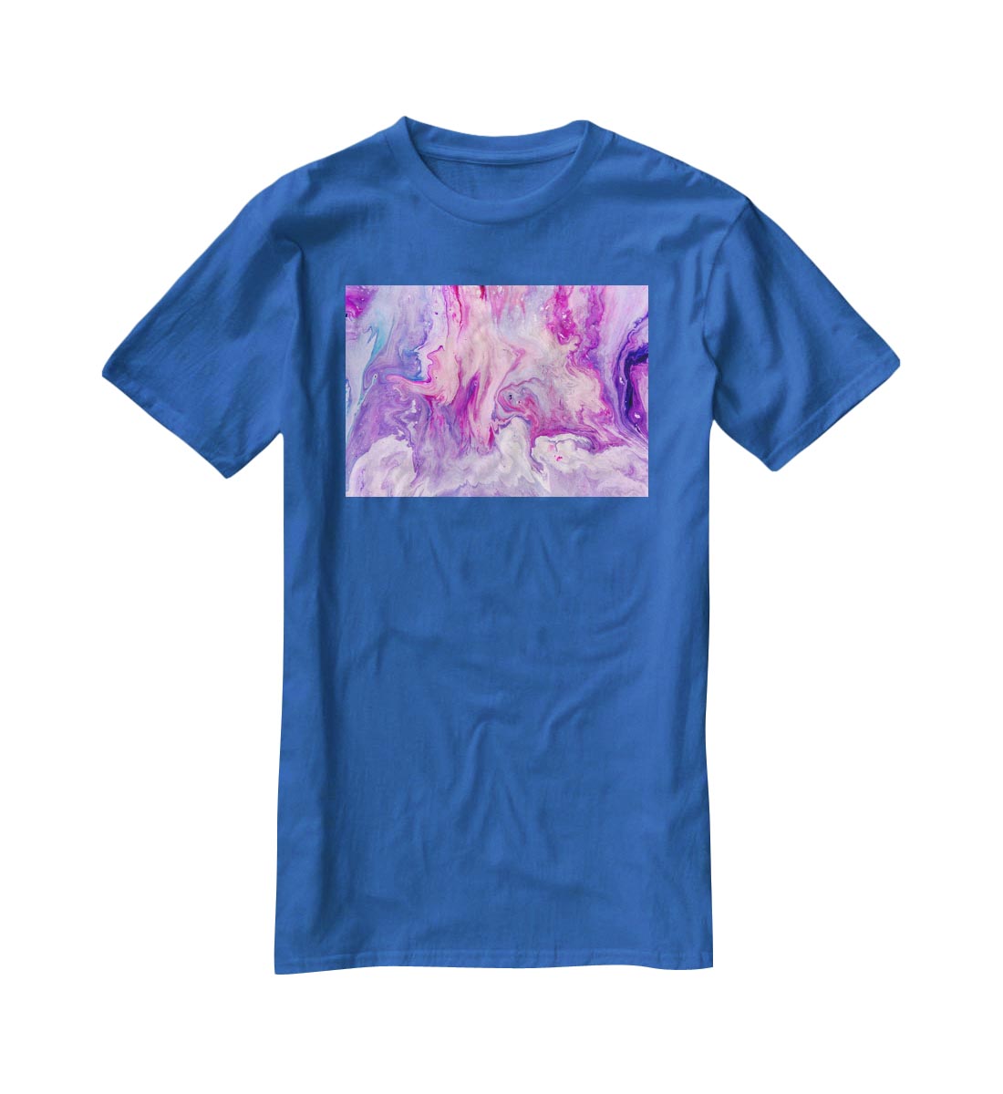 Purple Abstract Marble T-Shirt - Canvas Art Rocks - 2