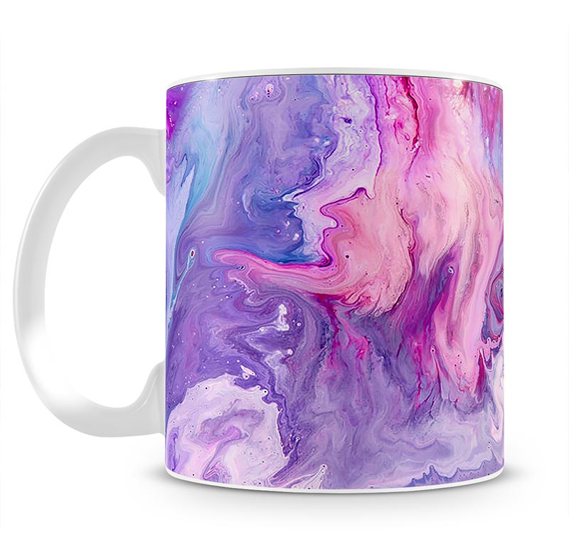 Purple Abstract Marble Mug - Canvas Art Rocks - 1