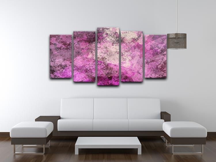 Purple Mist 5 Split Panel Canvas - Canvas Art Rocks - 3