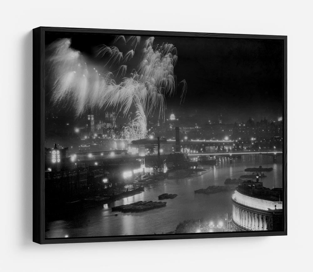Queen Elizabeth II Coronation evening fireworks on the Thames HD Metal Print
