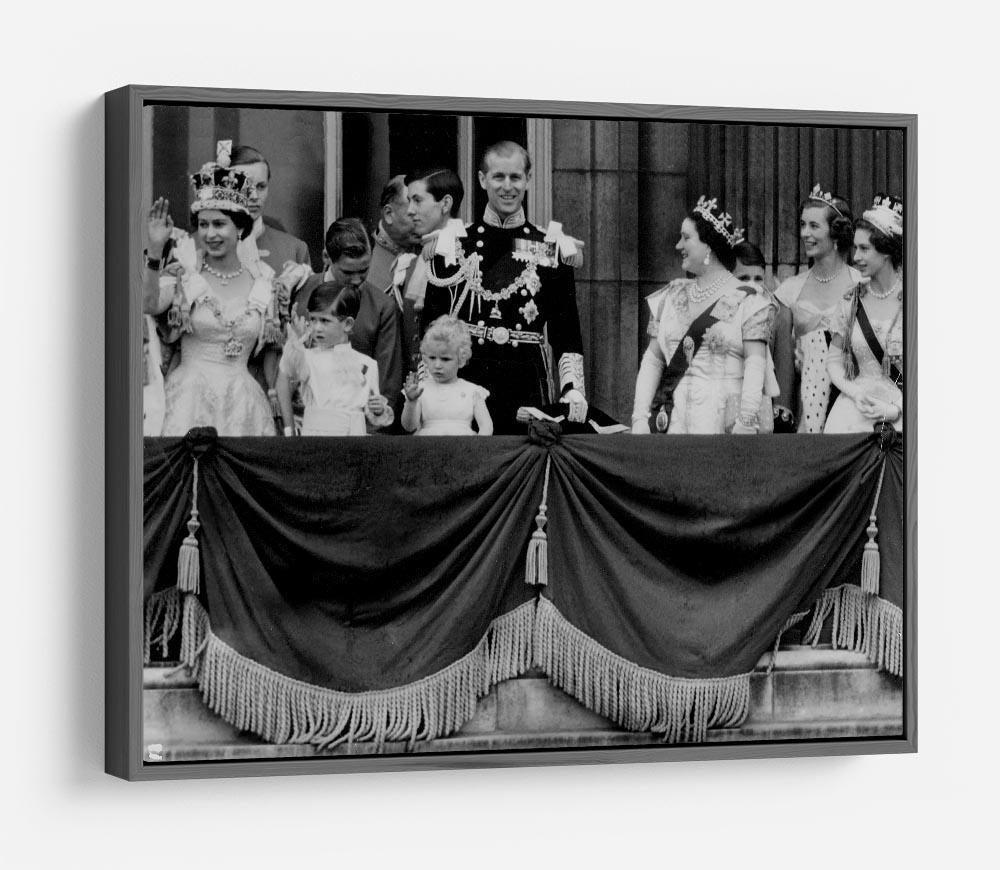 Queen Elizabeth II Coronation group appearance on balcony HD Metal Print